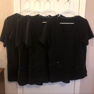 ScrubStar Black Scrub tops